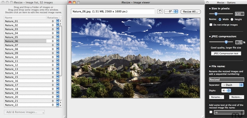 photo resizing software for mac